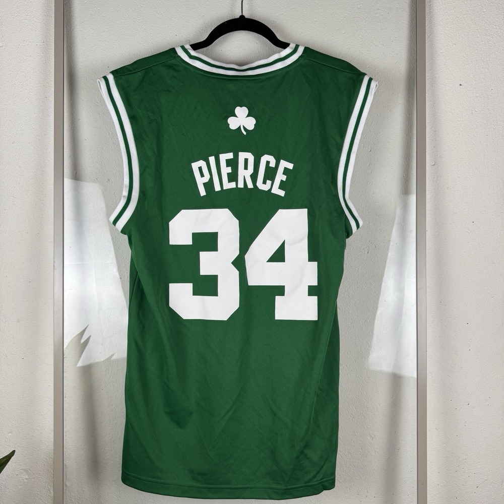 ADIDAS NBA CELTICS PAUL PIERCE #34 GREEN JERSEY - NEW w/tags MEN SMALL Deadstock